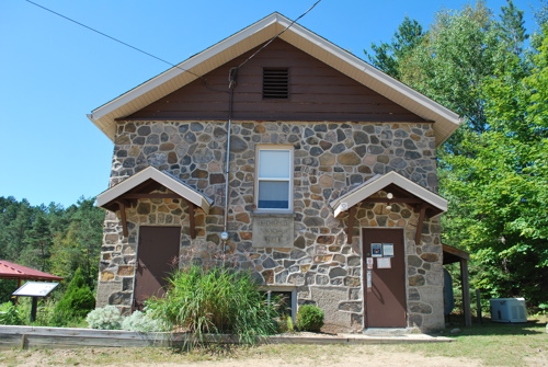 Image shows front of the Oxtongue Lake Community Centre.