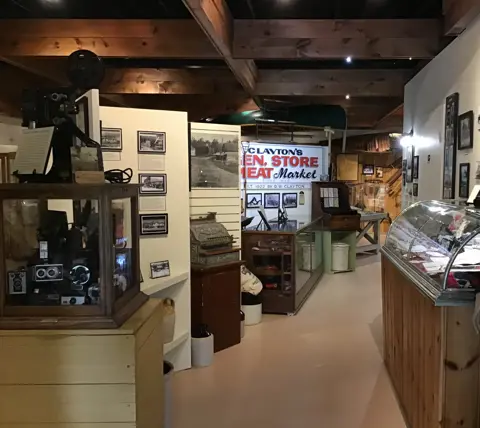 Image shows the General Store exhibit at the Dorset Heritage Museum. 