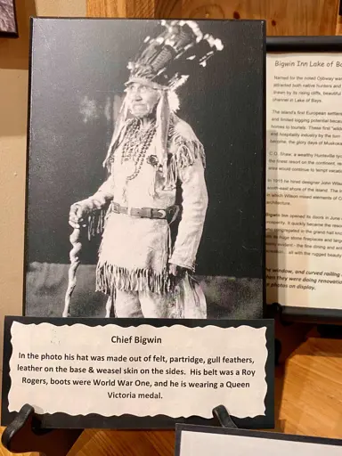 Image shows picture of Chief John Bigwin. 